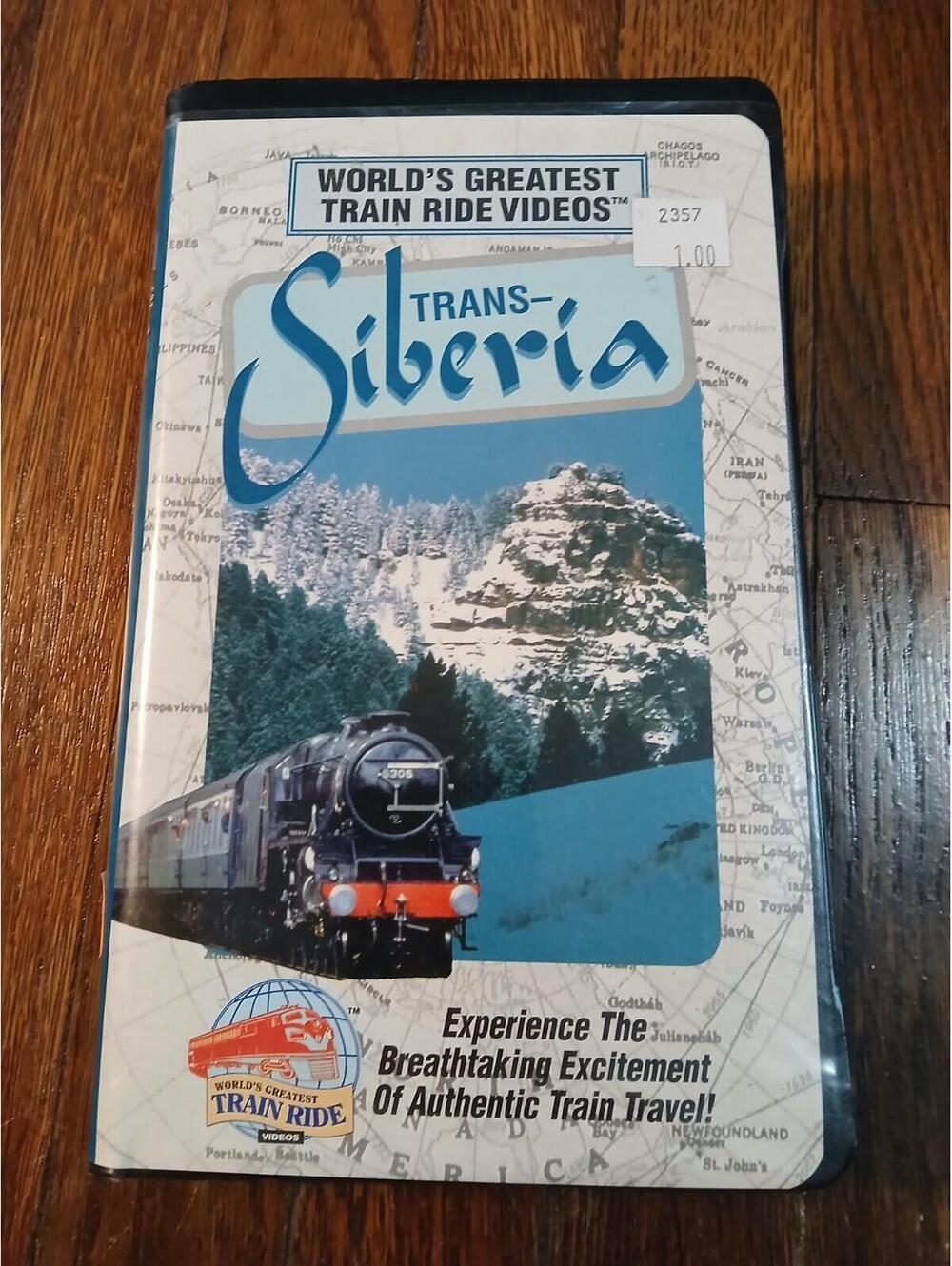 WORLD'S GREATEST TRAIN RIDE VIDEOS TRANS-SIBERIA New VHS Railroads Russia Moscow